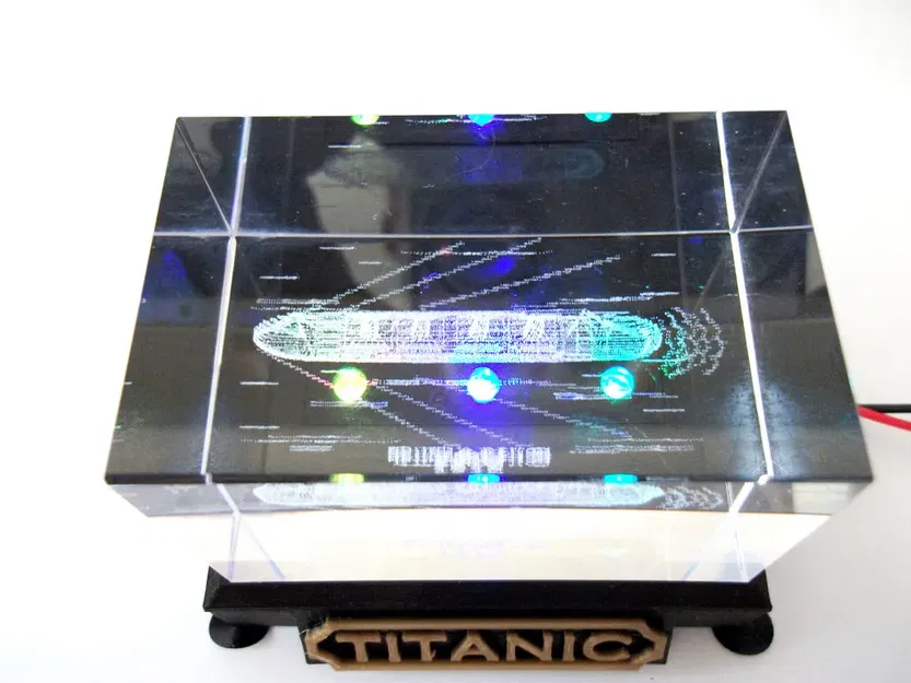 Đế hiển thị có đèn LED cho khối acrylic khắc laser 3D - Image 4