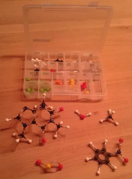 Bộ mô hình nguyên tử kết nối tạo mô hình phân tử - Image 2