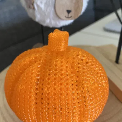 Quả bí ngô đan móc phong cách mùa thu