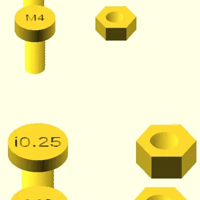 Thước đo ren mét cho đai ốc và bu lông (có cả hệ inch)