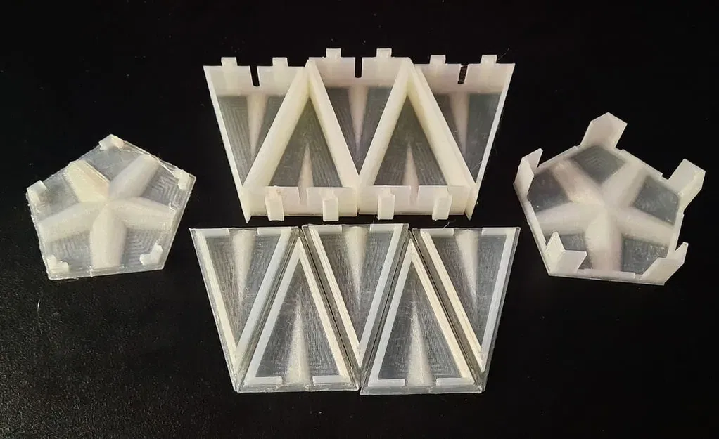 Ngôi sao Giáng sinh 5 điểm phân đoạn với đế LED - Image 11