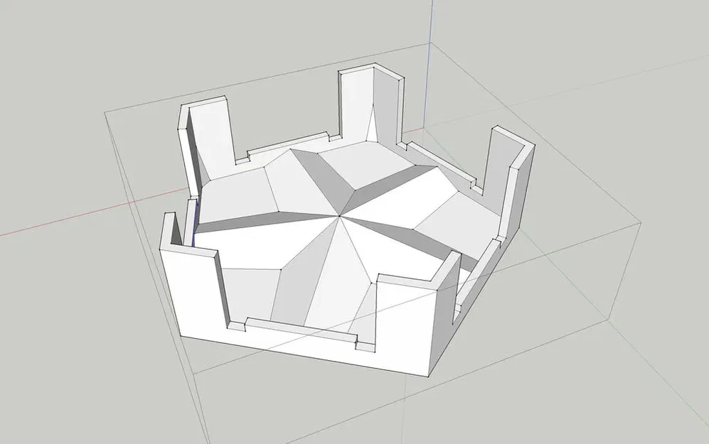 Ngôi sao Giáng sinh 5 điểm phân đoạn với đế LED - Image 17