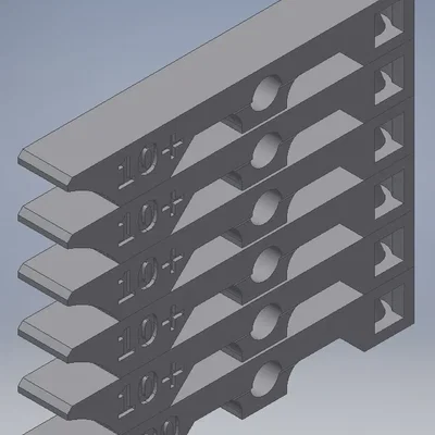 Tháp kiểm tra nhiệt độ 35mm x 5mm x 5mm với 6 tầng