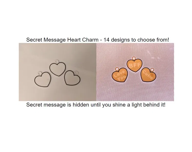 Mặt dây chuyền trái tim với thông điệp bí mật - Image 2