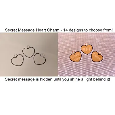 Mặt dây chuyền trái tim với thông điệp bí mật