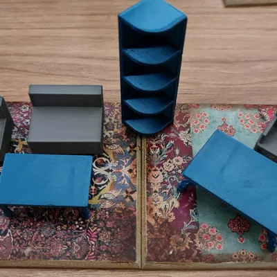 Bộ đồ nội thất cho ngôi nhà búp bê thiết kế riêng