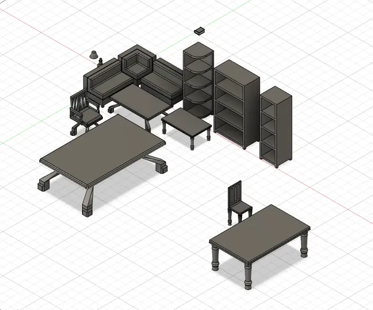 Bộ đồ nội thất cho ngôi nhà búp bê thiết kế riêng - Image 2