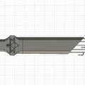 Kiếm Master Sword trong Tears of The Kingdom dạng wireframe - Thumbnail 2