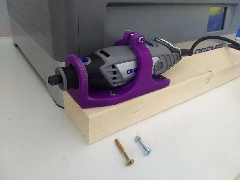 Giá đỡ cho máy Dremel 3000 trên bảng gỗ - Image 2