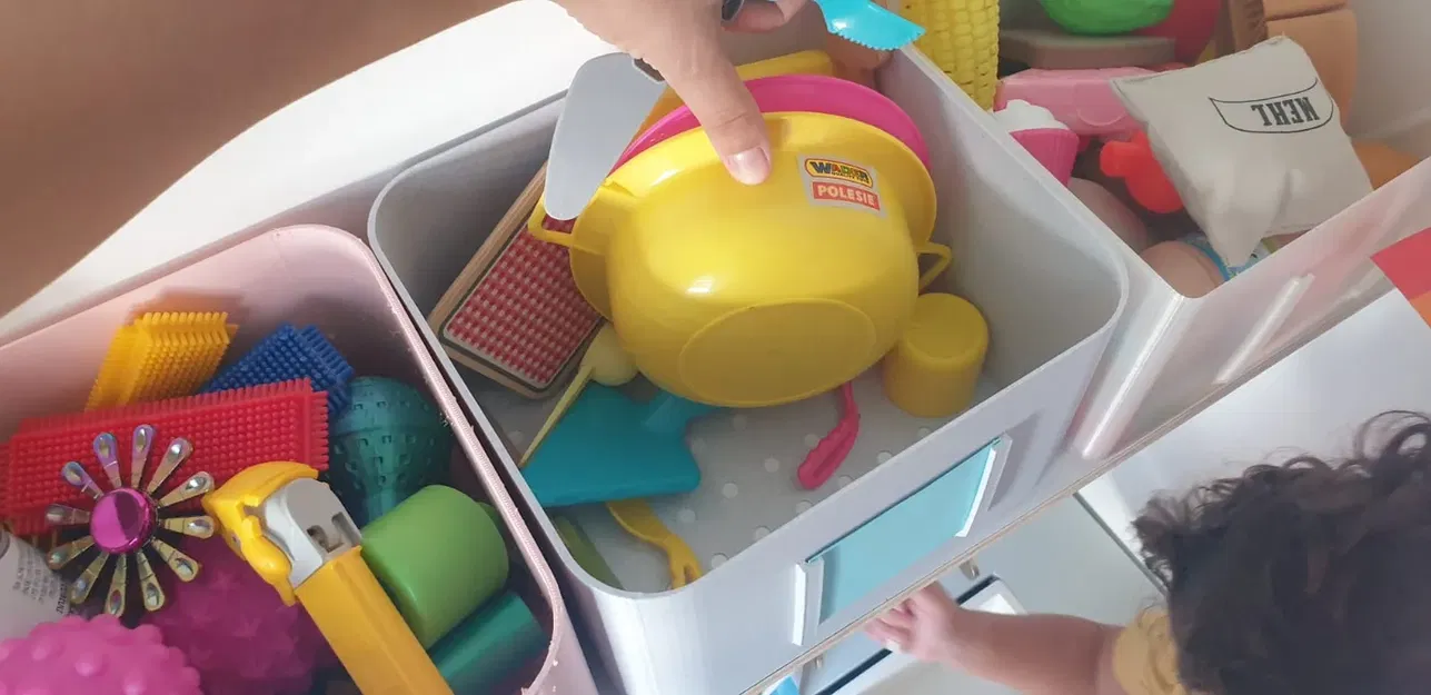 Thùng chứa đồ chơi trẻ em mở trên đỉnh - Image 2