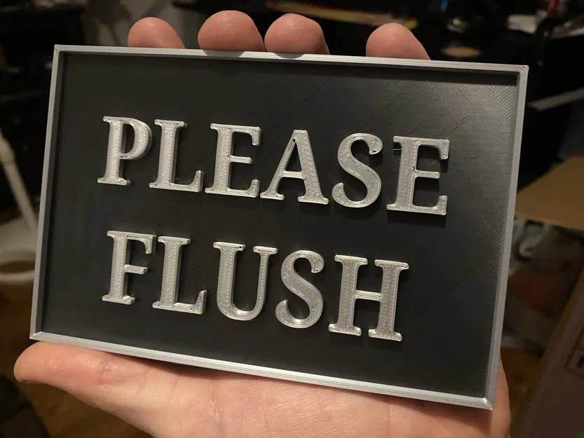 Biển báo "Xin vui lòng xả nước" cho nhà vệ sinh - Image 1