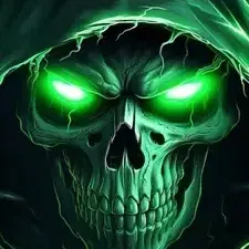 Đầu lâu có mũ trùm xanh - Thiết kế độc đáo từ Hueforge