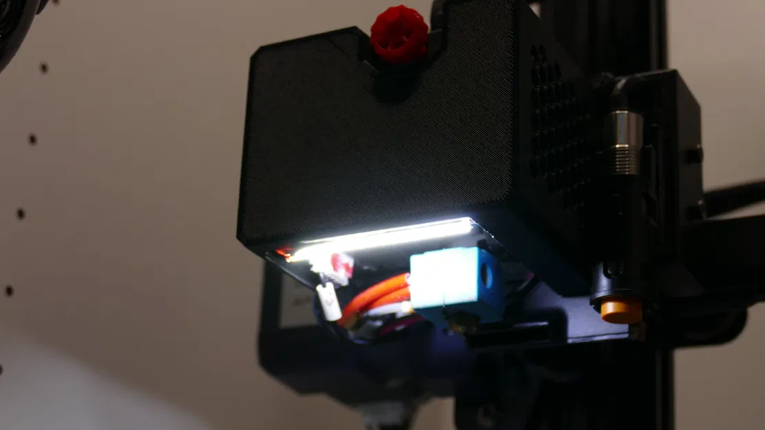 Vỏ đầu in Anycubic Kobra với đèn LED chiếu sáng - Image 3