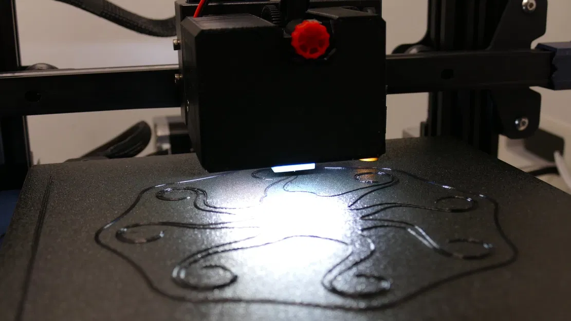 Vỏ đầu in Anycubic Kobra với đèn LED chiếu sáng - Image 4