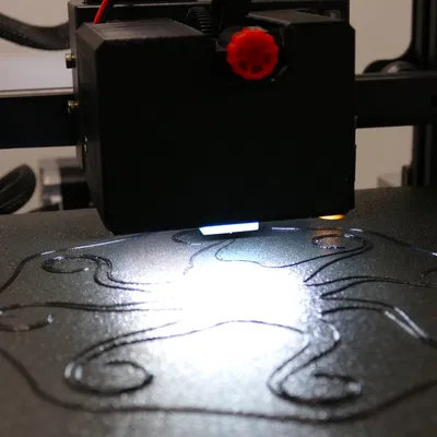 Vỏ đầu in Anycubic Kobra với đèn LED chiếu sáng