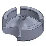 Nắp phễu PTFE cải tiến với 2 và 3 khe cắm