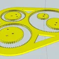 Spirograph với các bánh răng lớn và cạnh tròn - Thumbnail 3