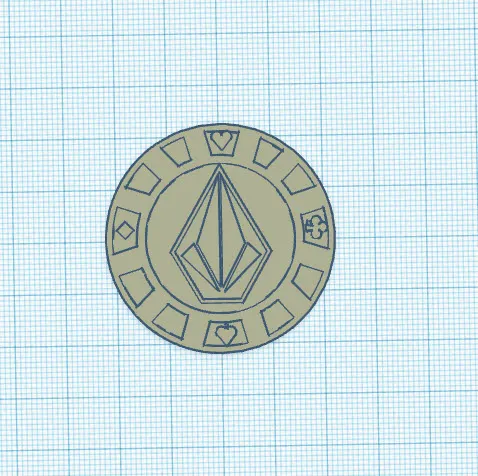 Chip Poker Volcom với thiết kế đơn giản - Image 1