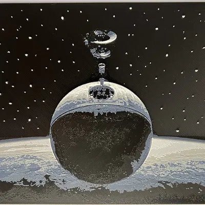 Hình ảnh mô phỏng quá trình lắp ráp Sao Tử Thần