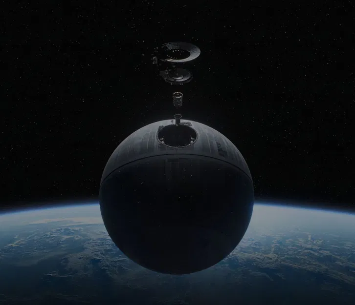 Hình ảnh mô phỏng quá trình lắp ráp Sao Tử Thần - Image 3