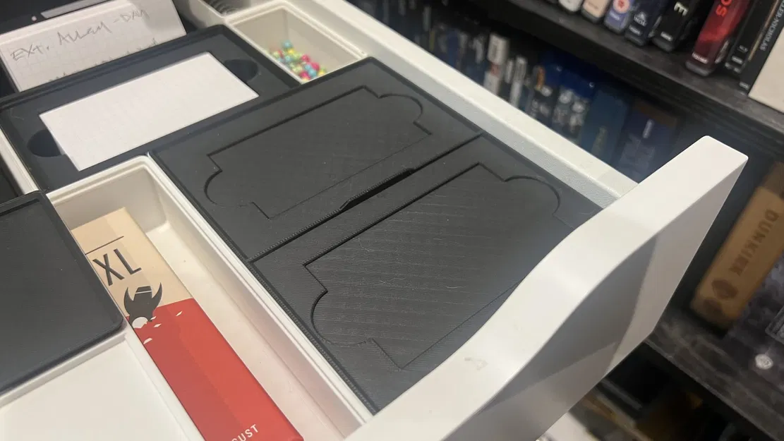 Nắp Gridfinity 3x4 với ngăn thẻ guild và hộp thuốc Ikagai - Image 2