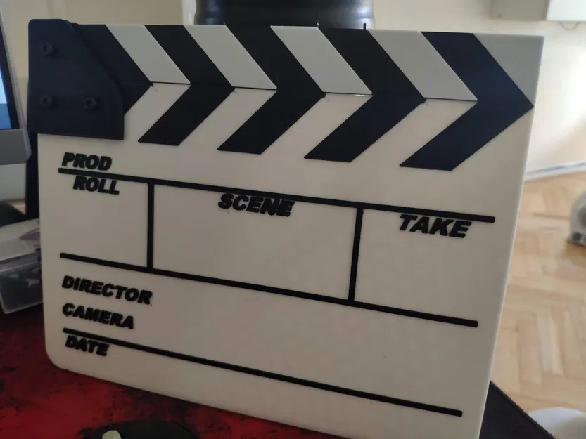 Bảng clapper in 2 màu cho máy in 3D - Image 1