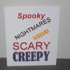 Biển báo Halloween đáng sợ cho cửa sổ và sân vườn