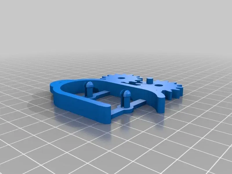 Móc khóa lò xo với bánh răng xoay thú vị - Image 2