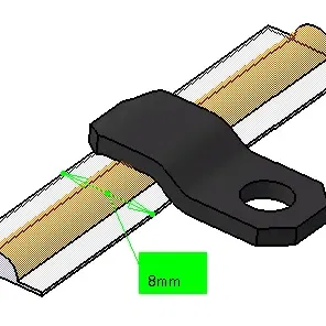 Kẹp giữ cho dải LED với độ rộng lên đến 6mm