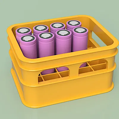 Giá đỡ pin 18650 kiểu thùng bia cho 20 cell