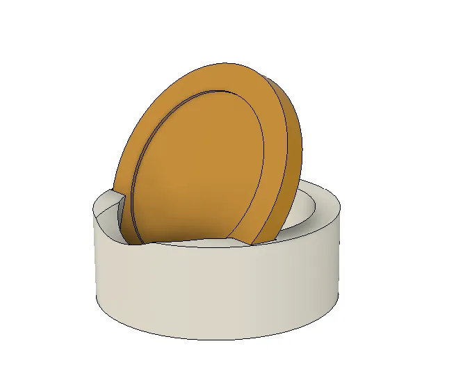 Giá đỡ đồng xu 38mm đơn giản - Image 1