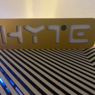 Biểu tượng Hyte in 3D với màu sắc đa dạng