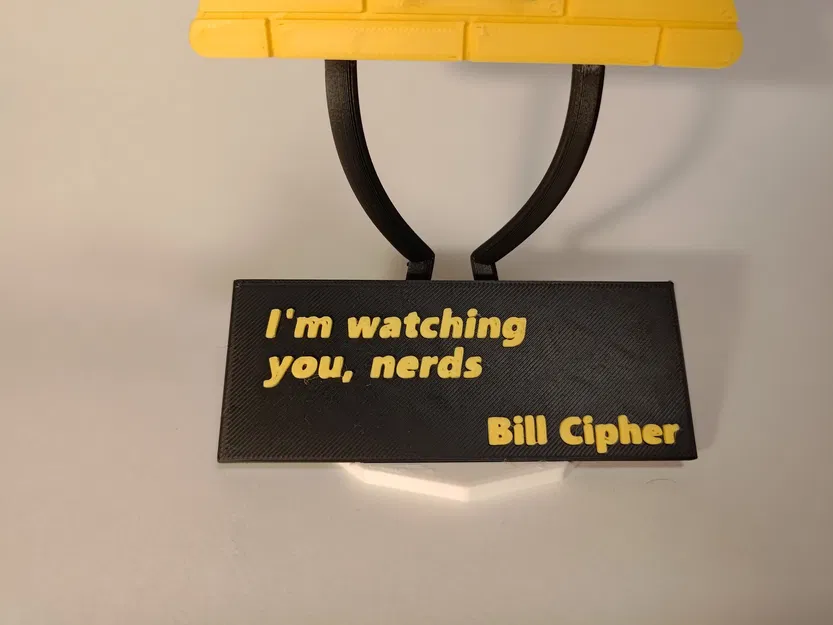 Trích dẫn Bill Cipher với giá đỡ tùy chỉnh - Image 1