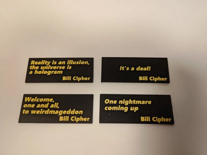 Trích dẫn Bill Cipher với giá đỡ tùy chỉnh - Image 3