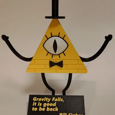 Trích dẫn Bill Cipher với giá đỡ tùy chỉnh
