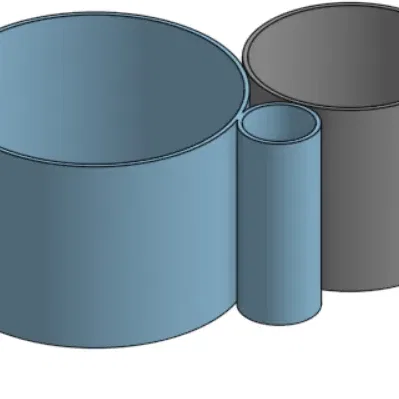 Hộp trồng cây thấp poly ba chiếc