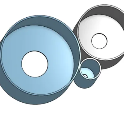 Hộp trồng cây thấp poly ba chiếc