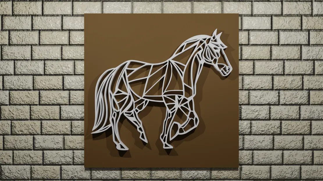 TRANG TRÍ TƯỜNG HÌNH NGỰA 2D - Image 1