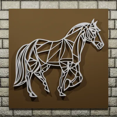 TRANG TRÍ TƯỜNG HÌNH NGỰA 2D