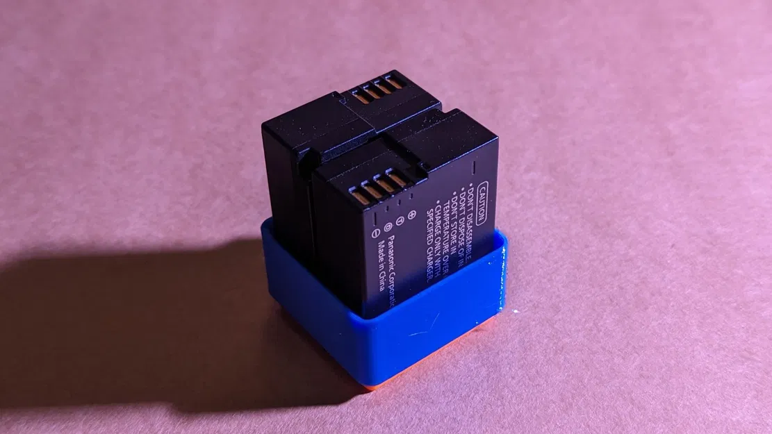 Giá đỡ Gridfinity cho pin Panasonic Lumix DMW-BLC12PP và DMW-BLC12E - Image 1