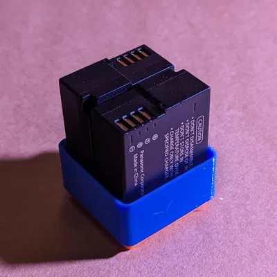 Giá đỡ Gridfinity cho pin Panasonic Lumix DMW-BLC12PP và DMW-BLC12E