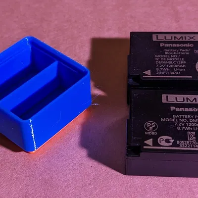 Giá đỡ Gridfinity cho pin Panasonic Lumix DMW-BLC12PP và DMW-BLC12E