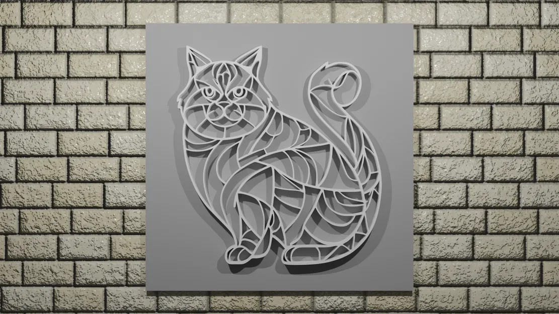 Trang trí tường hình mèo đáng yêu - Image 1