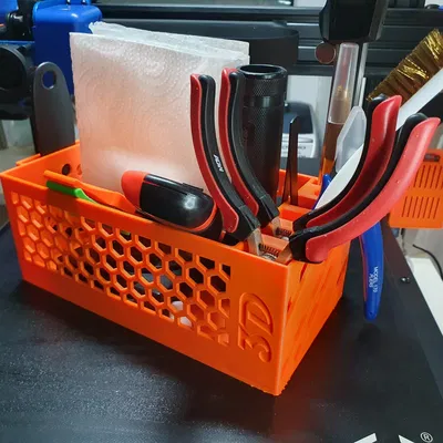 Hộp dụng cụ cho máy in 3D với các ngăn chứa tiện lợi