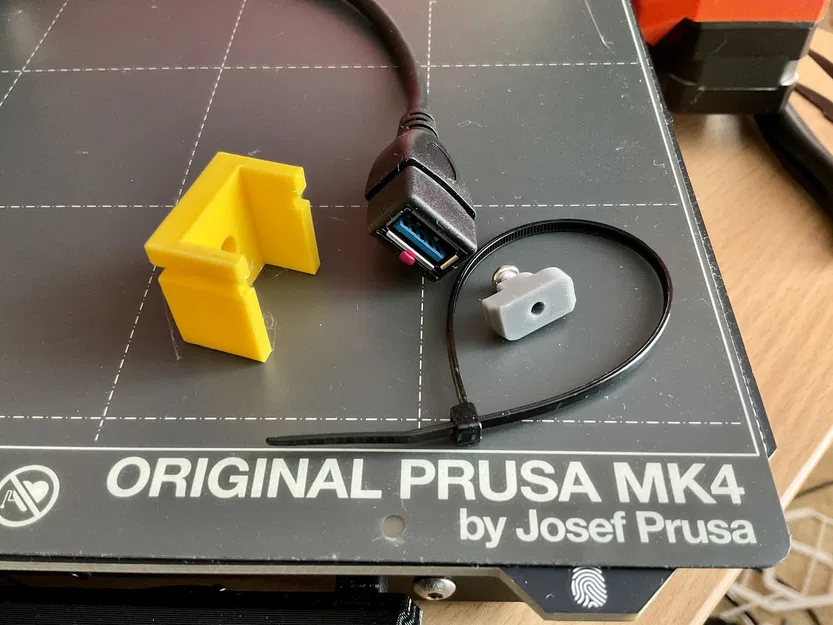 Giá đỡ mở rộng USB cho máy in Prusa MK4 và điểm đỏ - Image 3