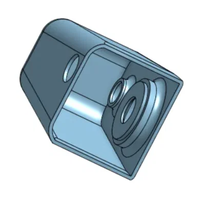 Vỏ loa làm việc với thiết kế che dây nối