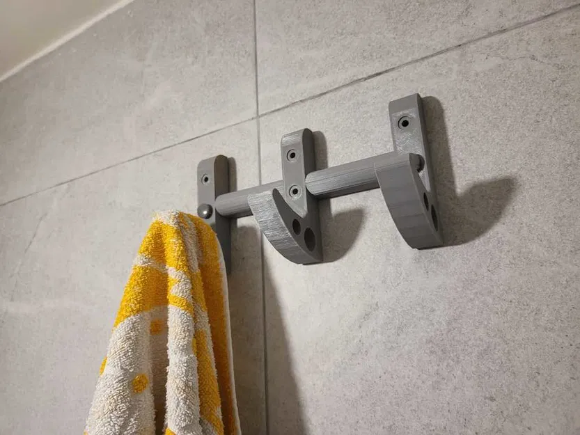 Móc treo khăn tắm chắc chắn gắn tường - Image 3
