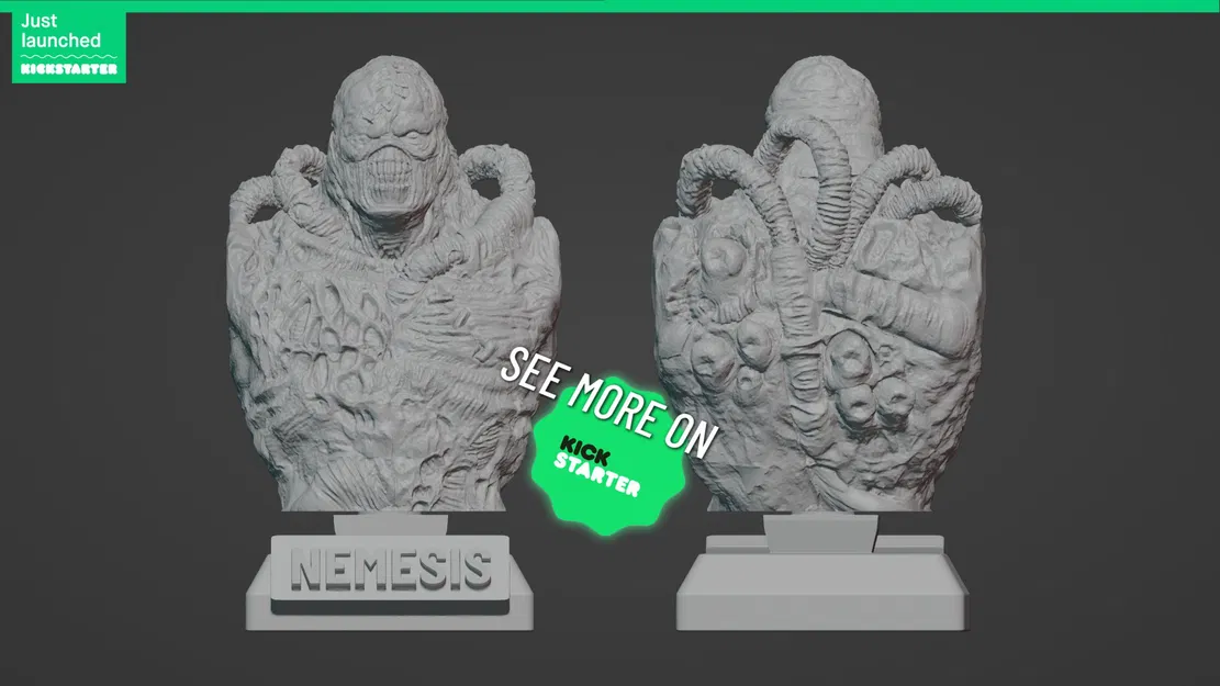 Mô hình tượng bán thân Nemesis chi tiết cao không cần hỗ trợ - Image 1