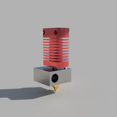 Mô hình thực hành MK8 Hotend với vòi phun 0.4mm