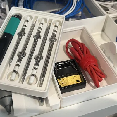 Giá đỡ lưu trữ cho máy hàn Pinecil Gridfinity